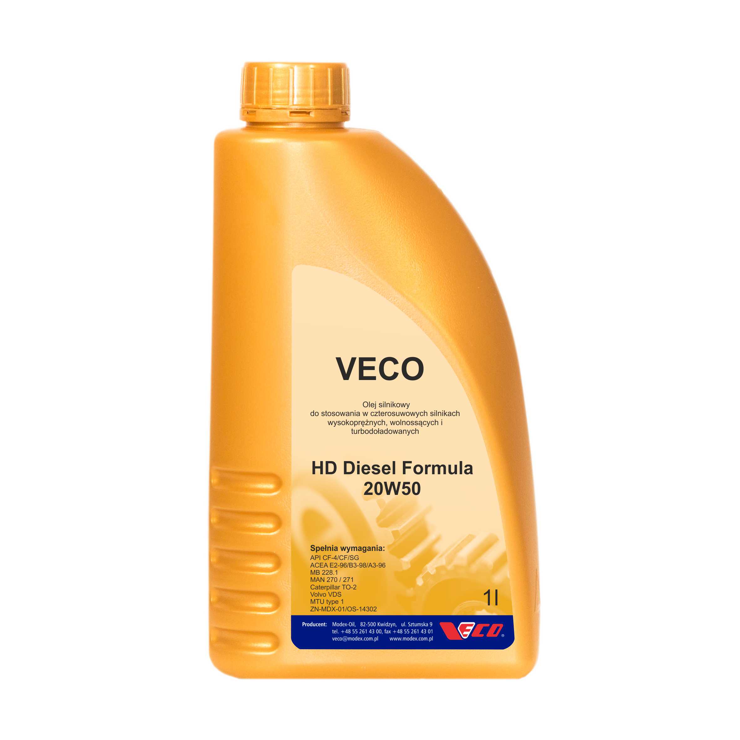 VECO HD Diesel Formula 20W50 opak 1L class=