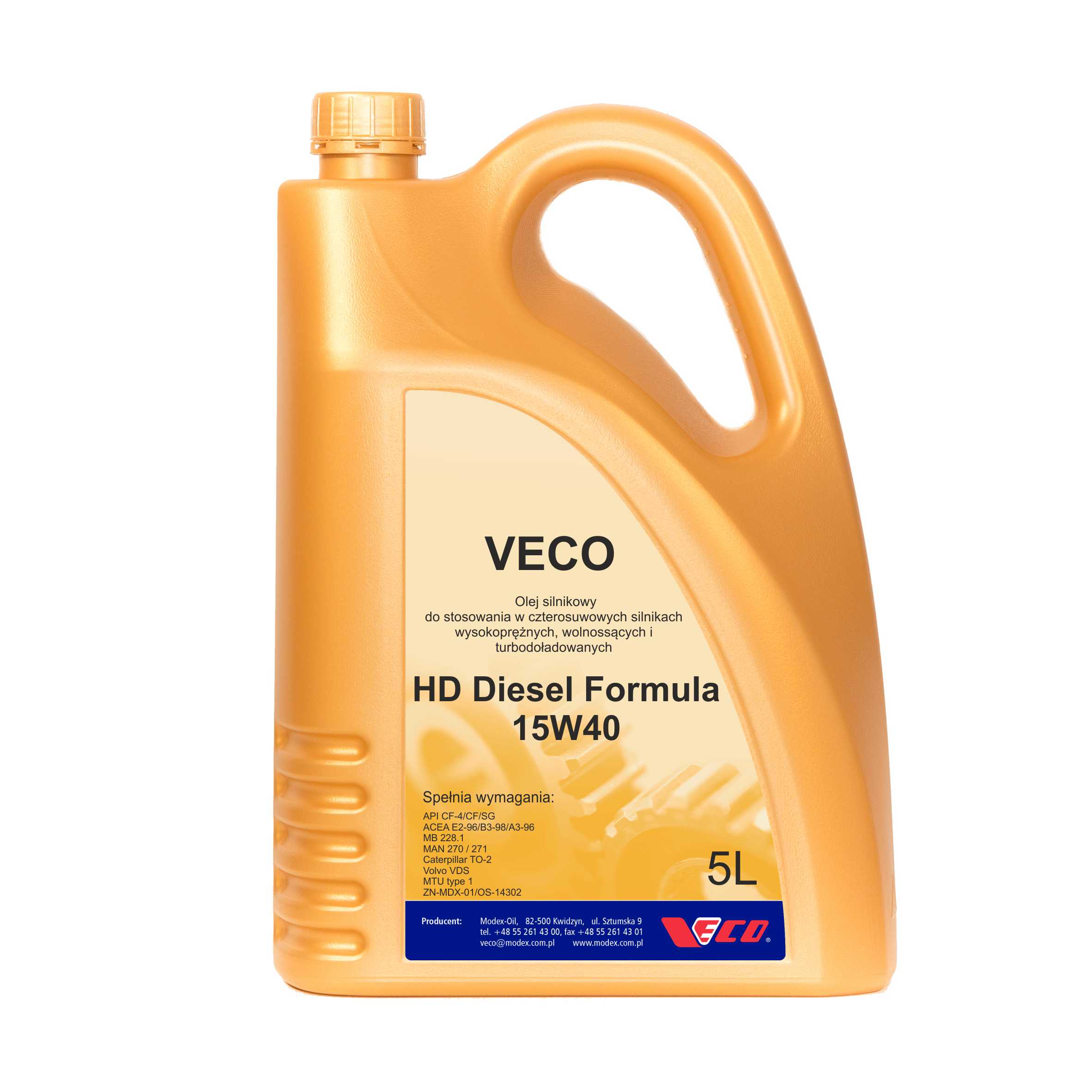 VECO HD Diesel Formula 15W40 opak 5L