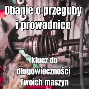 Dbanie o przeguby i prowadnice